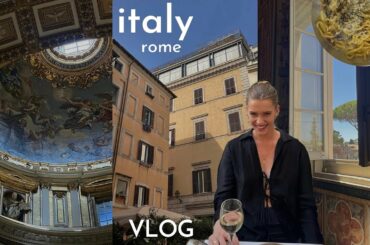 ITALY VLOG - exploring beautiful rome (& best food)