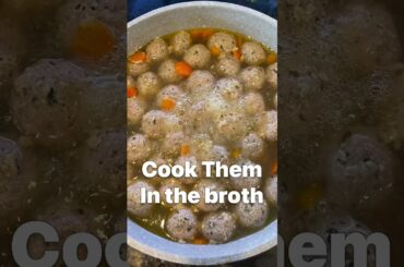 Easy Italian Wedding Soup. #shorts #recipe #Italian #fyp