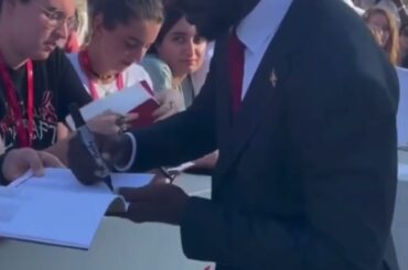 Bobi wine at world Film Festival in Venice Italy.