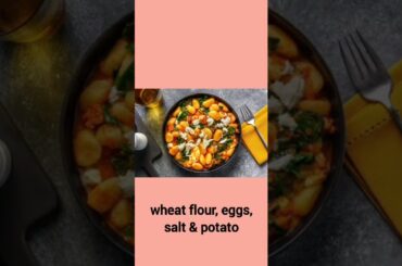 Italian food, gnocchi