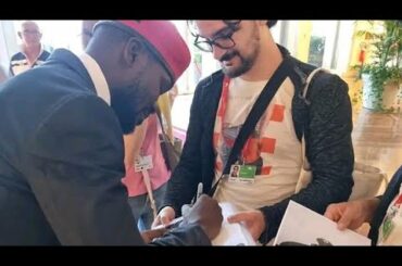 Bobi Wine is in Italy for the #VeniceFilmFestival where the film The Ghetto President is showcasing