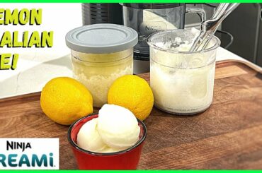 NINJA CREAMI LEMON ITALIAN ICE! Ninja Creami Recipe!