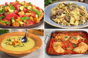 4 Super Delicious ITALIAN RECIPES! Salad, Soup, Pasta or Main Course. Recipes by Always Yummy!
