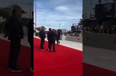 Bobi Wine’s music plays in Venice Italy as he walks the red carpet