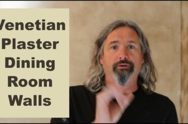 How to plaster dining room walls with a two colors, layered and burnished using venetian plaster
