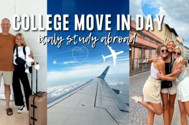 COLLEGE MOVE IN DAY VLOG 2022 || i moved to italy to study abroad my senior year @ Kent State