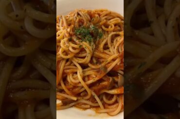 Tomato Sauce Pasta with Mushrooms | Italian Food Lover #shorts