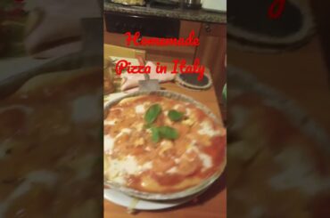 Homemade Pizza in Italy #shorts #pizza #livinginitaly