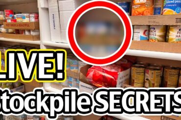 5 Food Stash Secrets They Don’t Want You To Know! LIVE At 2:30 PM Mountain TODAY!