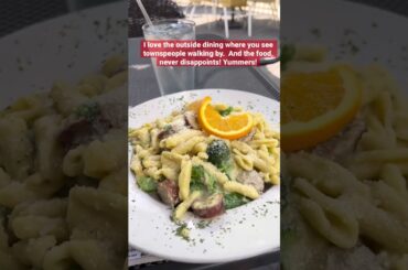 It’s a beautiful afternoon for an outdoor dining. I love the smalltown ambience of this restaurant.