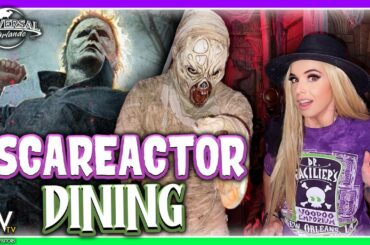Scare Actor Dining Universal Studios Halloween Horror Nights 2022 | Dine w/ Michael Myers & Monsters