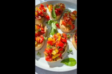 Italian bruschetta #shorts #italianfood #bruschetta