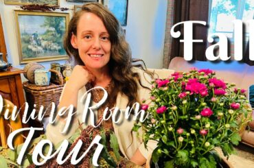 Fall cottage core dining room tour