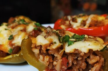 Stuffed italian peppers #pinterestinspired #italianfood #recipes @MoCoShi Kitchen