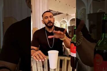 Tarun Gill Drinks Red Wine For Digestion #tarungill #redwine