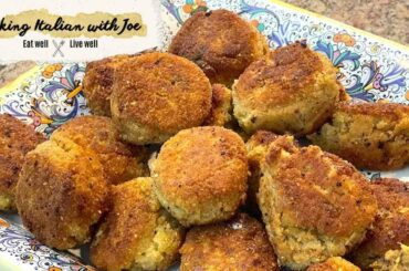 Delicious Eggplant Meatballs Cooking Italian with Joe