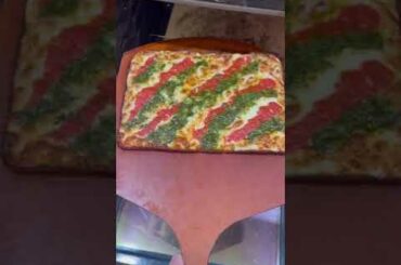 Italian flag grandma pie with frico!