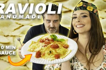 How to make fresh RAVIOLI from scratch LIKE AN ITALIAN!