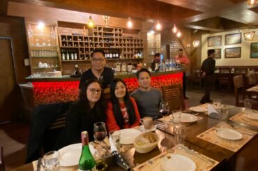 Eating Italian food with family |Ravioli, Tiramesu, Red wine, Hot chocolate, Fresh Juice