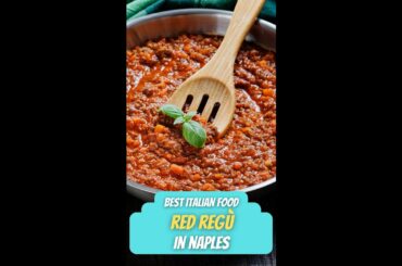 Must Try Italian Food | Red Ragu Sauce In Naples #shorts