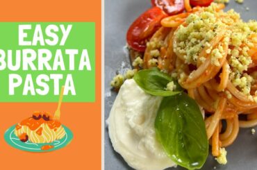 How to make pasta Italian style. How to cook easy Burrata pasta recipe. #shorts #cooking #pasta