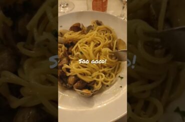 Satisfying Pasta Alle Vongole #shorts #beta #pasta #cibo #italianfood