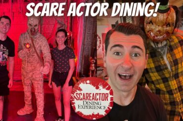Halloween Horror Nights Scare Actor Dining Experience 2022 Review! | Universal Studios