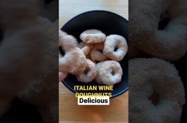 Italian Wine doughnuts. The secret is to dip them in wine while eating them! #italianfood #shorts
