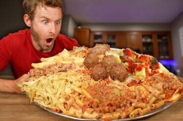THE ULTIMATE AMERICAN PASTA PLATTER CHALLENGE!