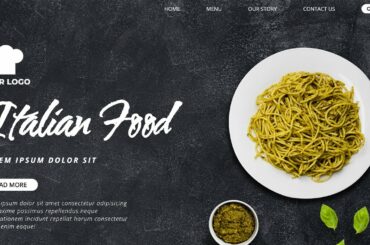 Italian Food Website  Responsive - HTML5 CSS 3 - FlexBox - Hindi