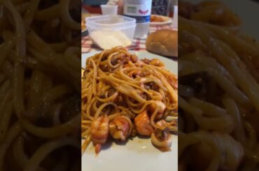 SEAFOODS LINGUINE ITALIAN FOOD YUMM #Short