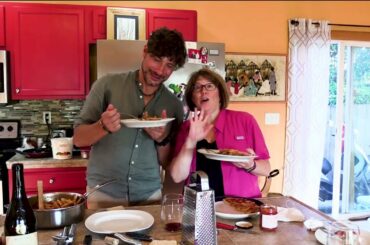 Cooking with Handsome Famous Italian Musician Andrea Algieri of Mbrascatu Fame on Marti's Podcast