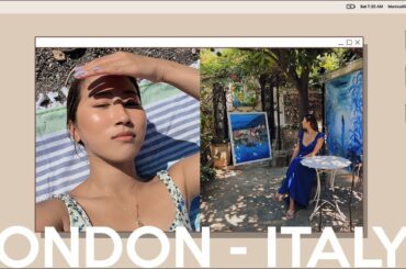 Remote work while traveling in italy, seaside airbnb, exploring positano + amalfi | London Diaries