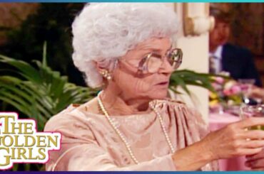 Sophia feels the smell of socks in the wine glass - Golden Girls TV