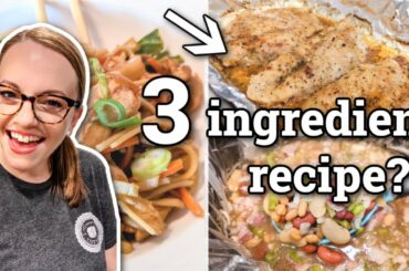 3 INGREDIENT DINNER?? | 3 EASY RECIPES | WINNER DINNERS NO 144