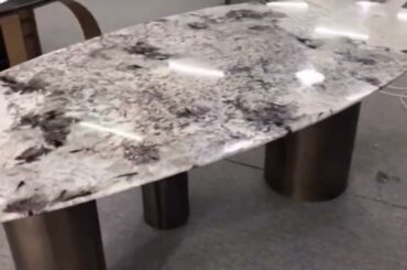 Italian baxter water drop shape marble dining table