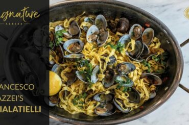 Francesco Mazzei's Scialatielli with Clams, Bottarga & Amalfi Lemon