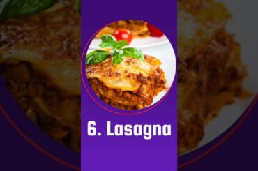 Top 10 Most Popular Italian Dishes - Uncle T Channel #shorts