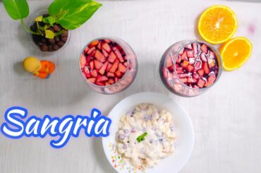 HOW TO MAKE SANGRIA ? RED WINE COCKTAIL | DEEPRIYA'S KITCHEN