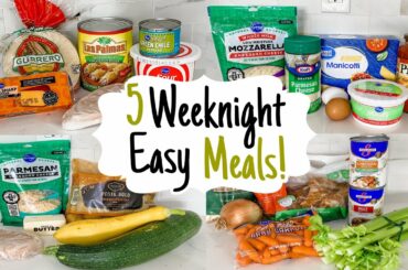 WHAT'S FOR DINNER? 5 DELICIOUS WEEKNIGHT MEALS MADE EASY!! | JULIA PACHECO