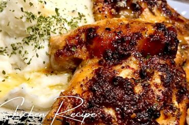 QUICK AND EASY ITALIAN CHICKEN RECIPE + MASHED POTATOES + ASPARAGUS  | DELICIOUS EASY DINNER