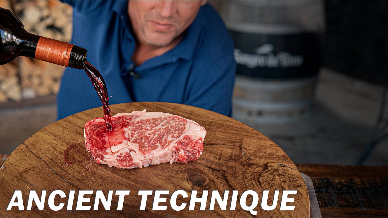 I Marinated my Rib-Eye Steak in RED WINE for 4 hours I Marinated my Rib-Eye Steak in RED WINE for 4 hours