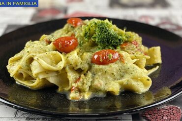 PAPPARDELLE BROCCOLETTI ZUCCHINA E POMODORINI #shorts