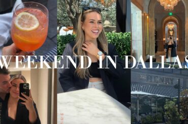 A WEEKEND IN DALLAS VLOG: RH Rooftop brunch, getting a Brazilian blowout, shopping + so much more!
