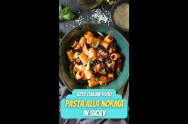 Best Italian Food | Pasta Alla Norma In Palermo #shorts