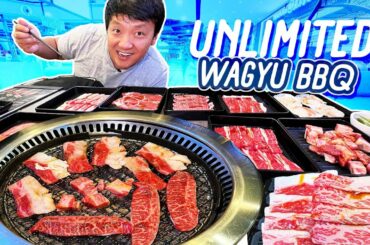 All You Can Eat JAPANESE WAGYU BBQ & MICHELIN STAR Chinese Food | GREAT WORLD CITY Food Tour