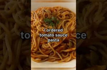 This is the Tomato Pasta | Delicious Italian Food Review (Shorts) #shorts