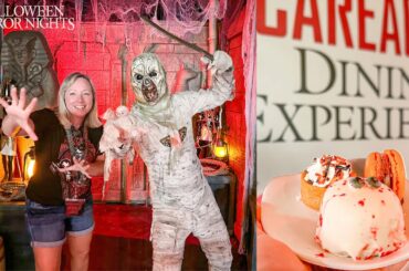 Halloween Horror Nights Scareactor Dining 2022 FULL EXPERIENCE + Using Express on a SOLD OUT Night!