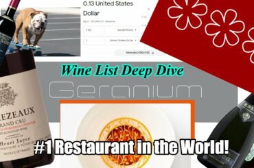 Diving into the Wine List at the #1 Restaurant in the World, Geranium, in Copenhagen, Denmark!
