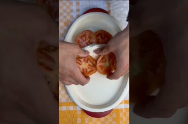 Caprese Salad. The Italian Summer favourite. #capresesalad #food #shorts